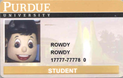example Purdue student ID